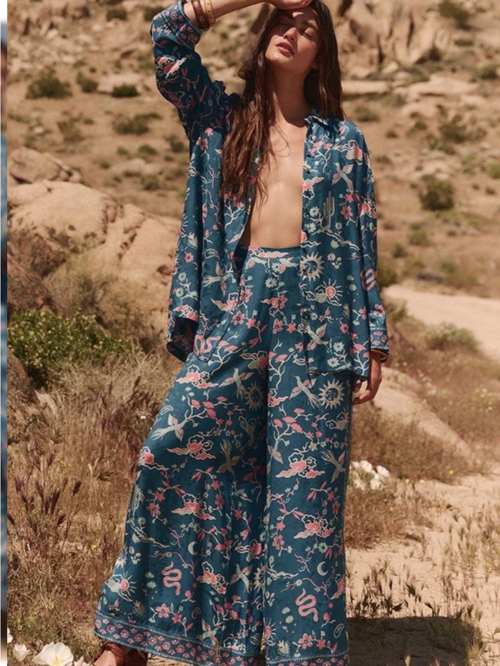 Spell Collective Desert Bandita wide leg pants